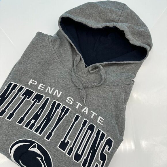 Colosseum Penn State Nittany Lion Embroidered‎ Hoodie Sweatshirt, Size M, Gray - Picture 1 of 9